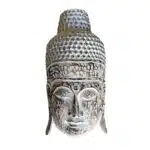 Buddha Wandmaske - dunkelbraun