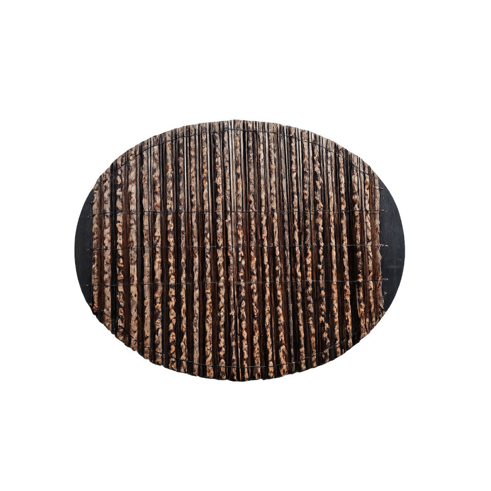 Ranting Zierset aus Naturmaterial, oval, 35 × 45 cm 1 Bambus Tischset Oval