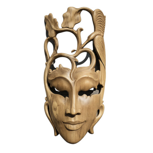 Maske aus Hibiskusholz - large