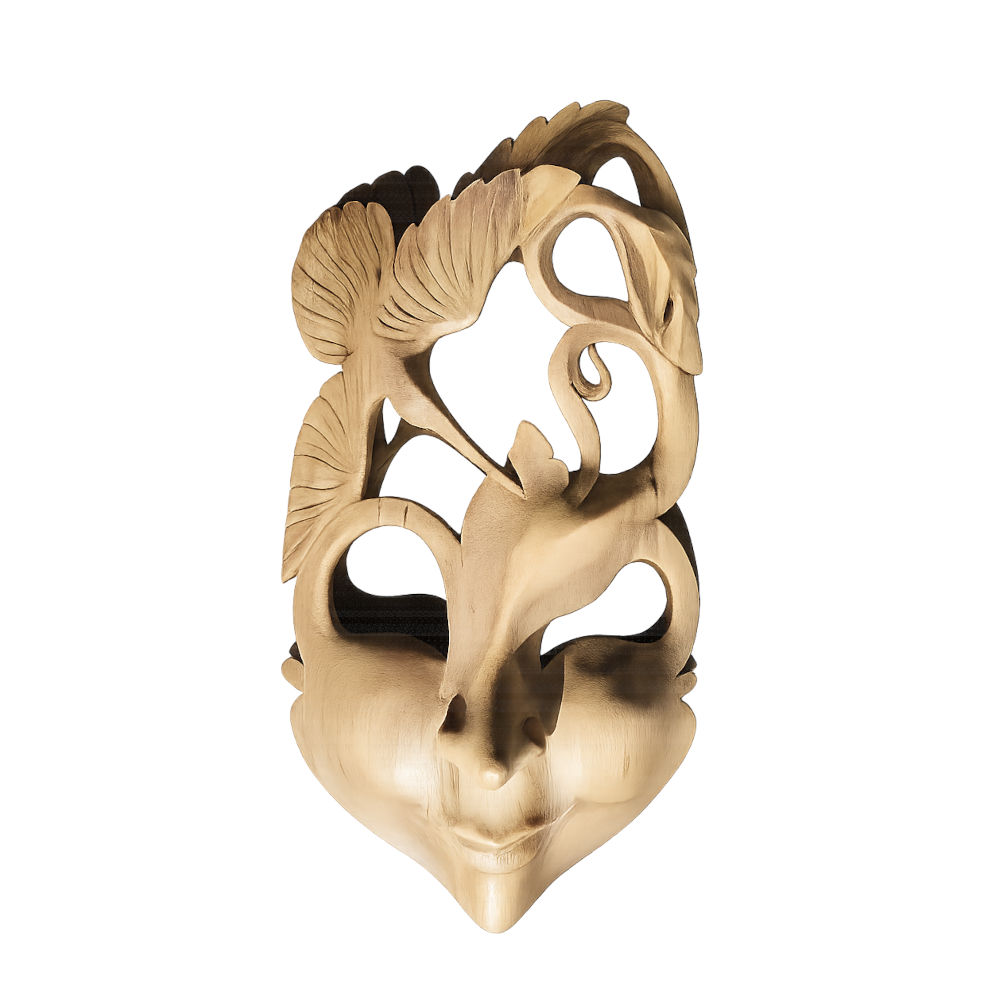 Maske aus Hibiskusholz