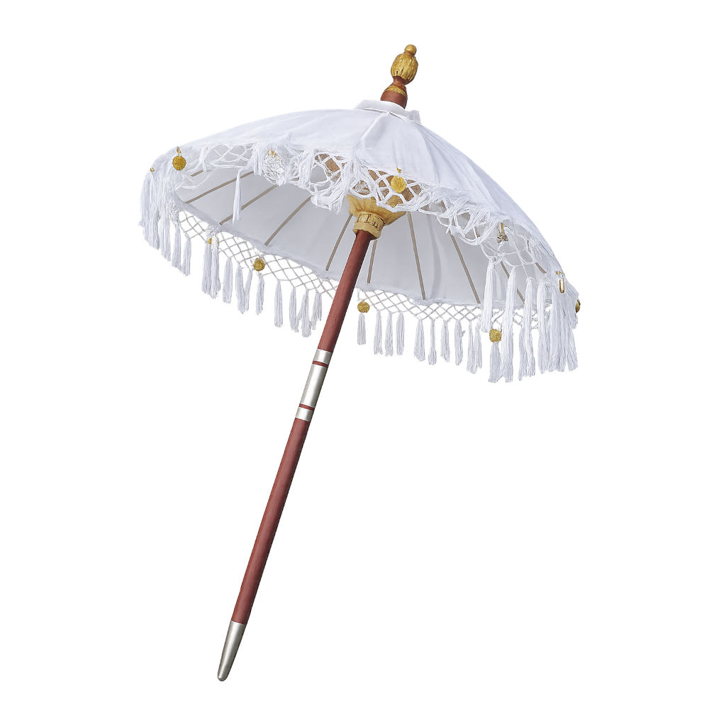 Andachtschirm in weiss 180cm