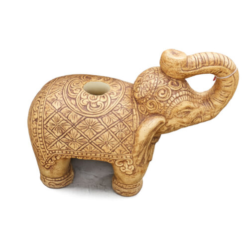 Elefant als Schirmstaender hellbraun