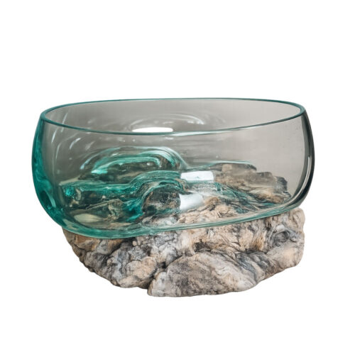 Glas auf Wurzel - 20cm