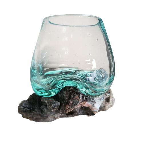 Glas auf Wurzel - 6cm
