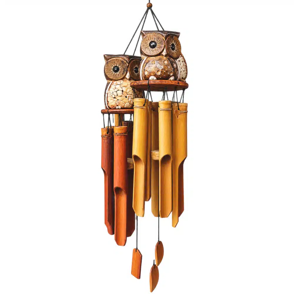 Windspiel mit Eule